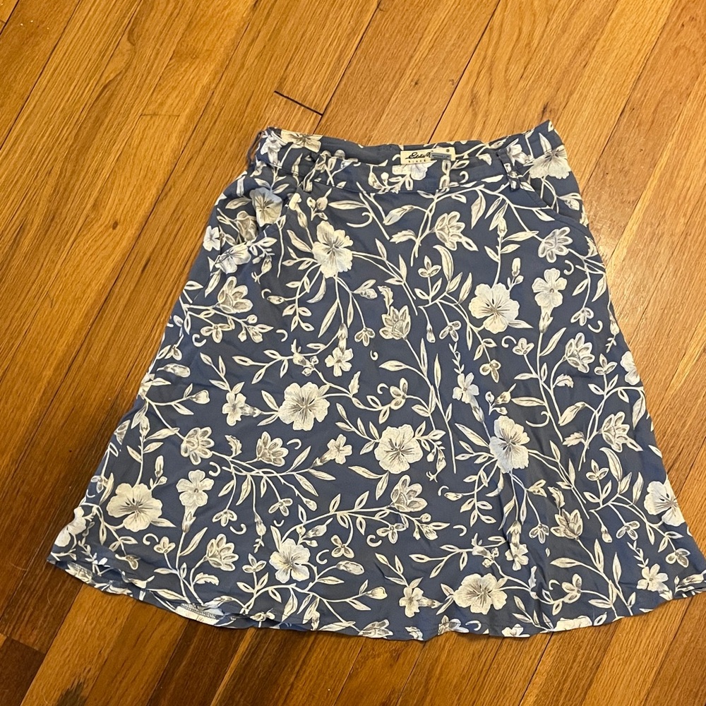 Floral Blue Skirt